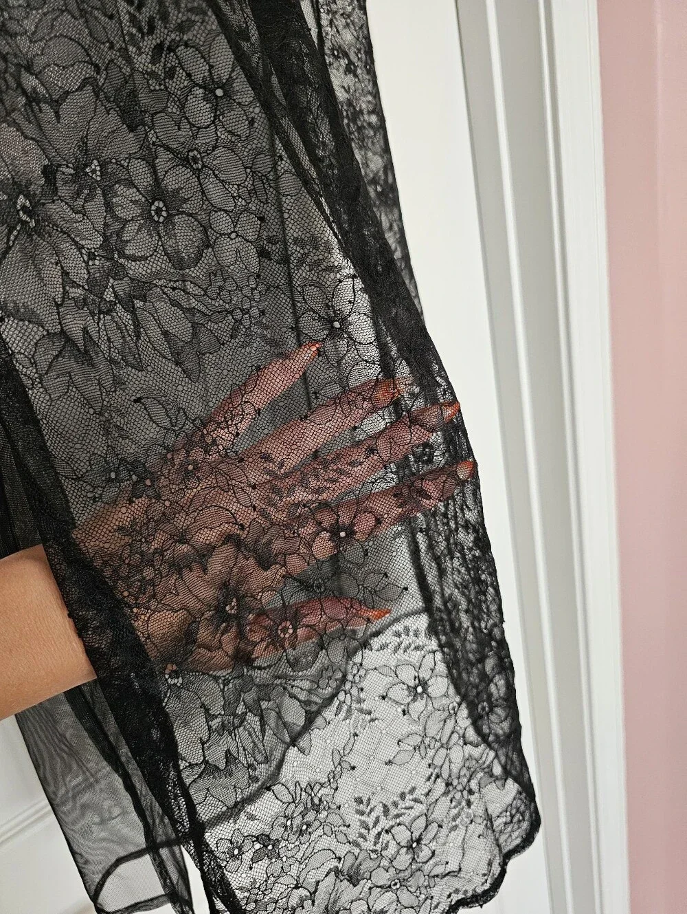 Victoria's Secret Black Lace Sleeveless Shift Dress
